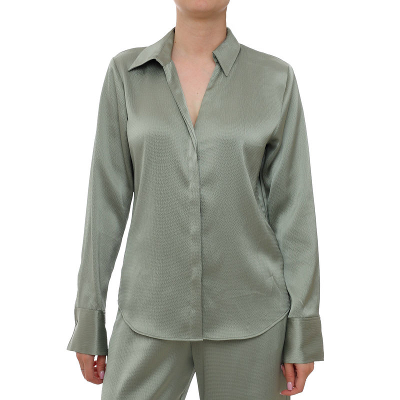 Ženska košulja Calvin Klein Hammered satin fitted shirt