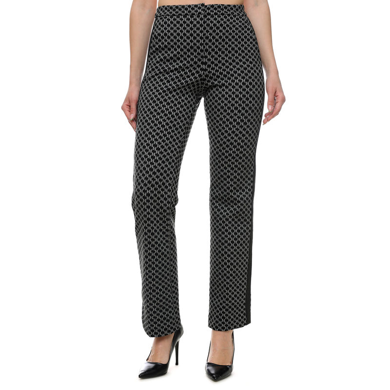 Ženske pantalone Karl Lagerfeld MONOGRAM PUNTO PANTS