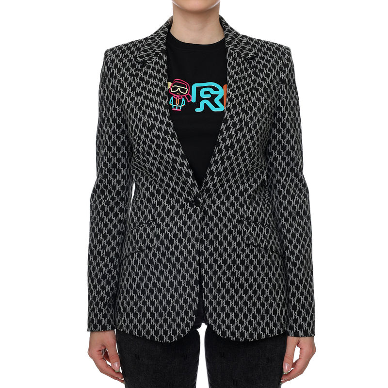 Ženski sako Karl Lagerfeld CLASSIC MONOGRAM PUNTO BLAZER