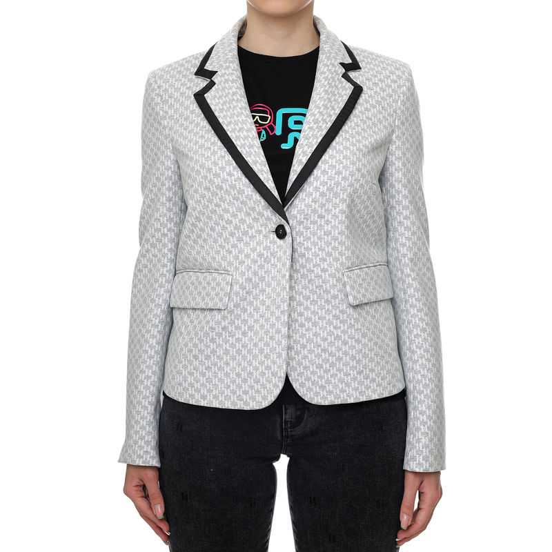 Ženski sako Karl Lagerfeld MONOGRAM PUNTO BLAZER