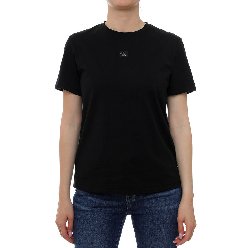 Ženska majica Calvin Klein Ss woven label classic fit tee