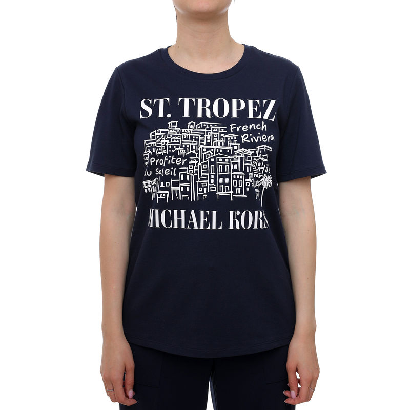 Ženska majica Michael Kors Provence graphic clsc t