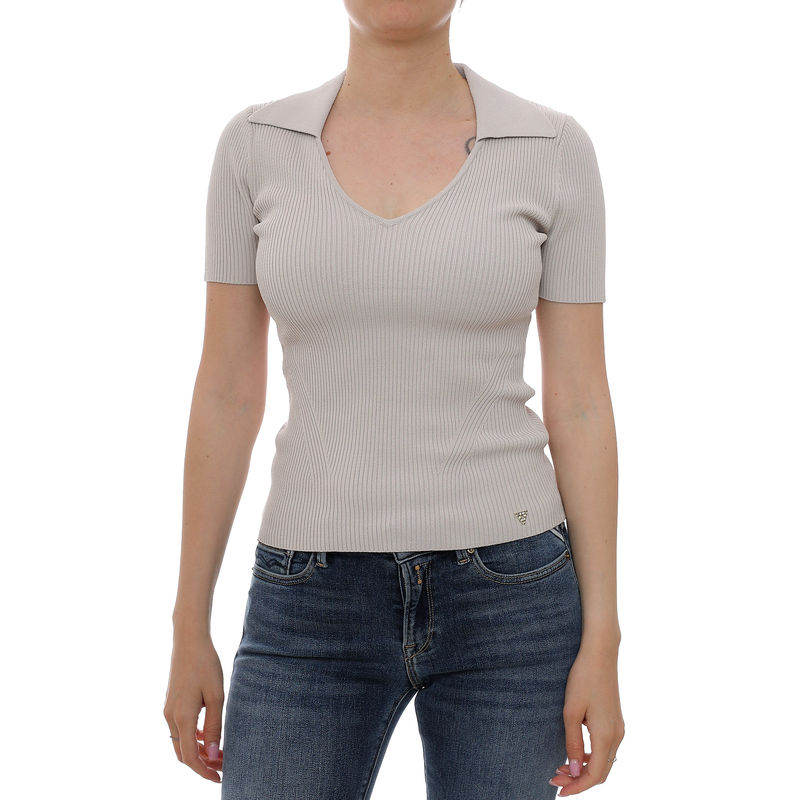 Ženska majica Guess Ss vn collar stella swtr