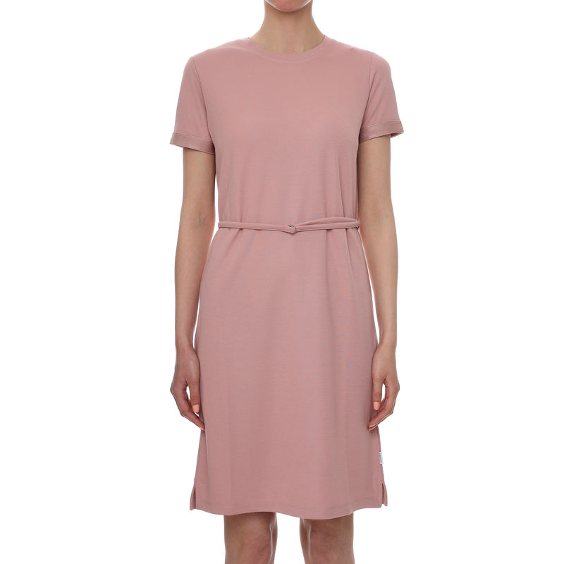 Ženska haljina Calvin Klein SHORT SLV LOGO ELASTIC TEE DRESS