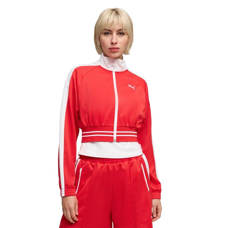 Ženski duks Puma T7 pique relaxed cropped track jacket