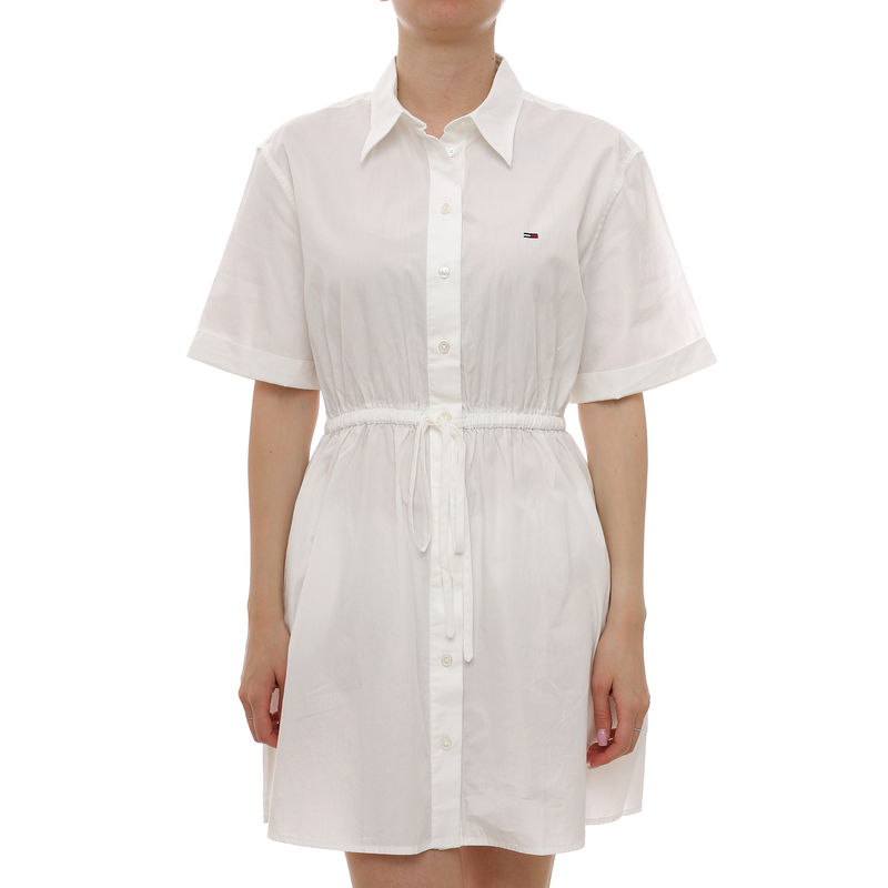 Ženska haljina Tommy Hilfiger Tjw mini stripe shirt dress