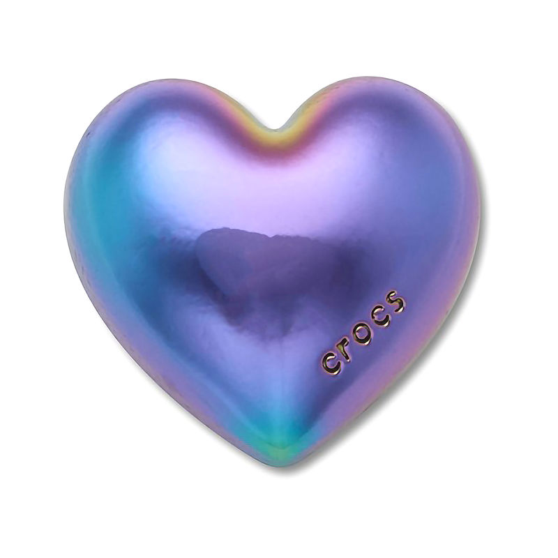 Bedž Crocs Iridescent bubble heart
