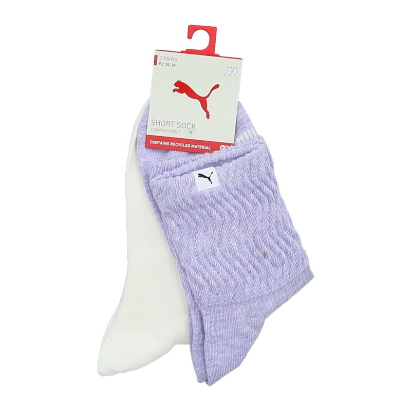 Ženske čarape Puma Women zigzag short sock 2p