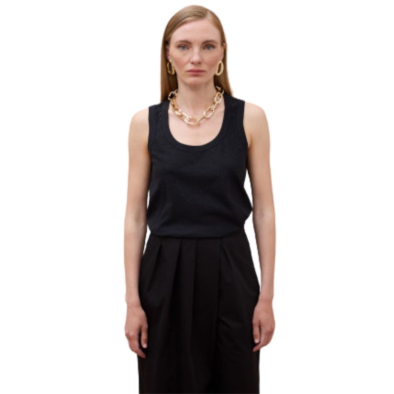 Ženska majica Lola By maite strap top with rhinestones