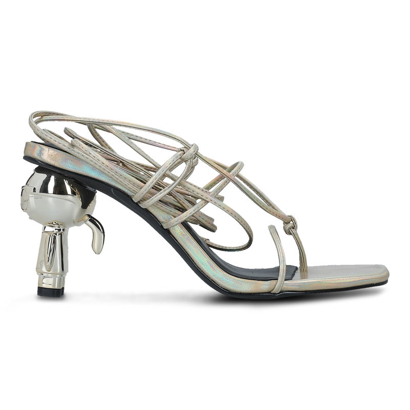 Ženske sandale Karl Lagerfeld Ikon Heel Long Lace Sandal