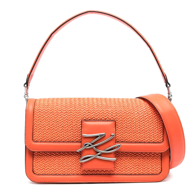 Ženska torba Karl Lagerfeld K/Autograph Raffia Sm Baguette