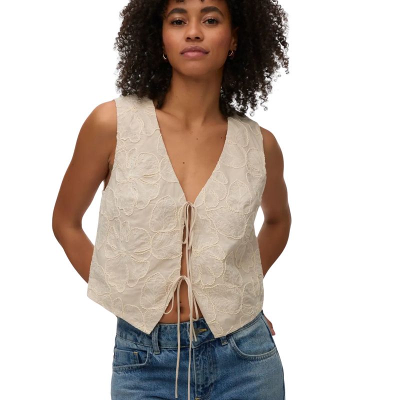 Ženski prsluk Vero Moda Millia embroidery waistcoat