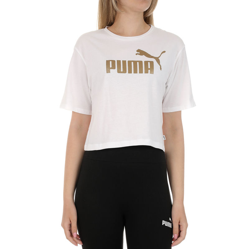 Ženska majica Puma ESS+ Metallic Cropped Tee