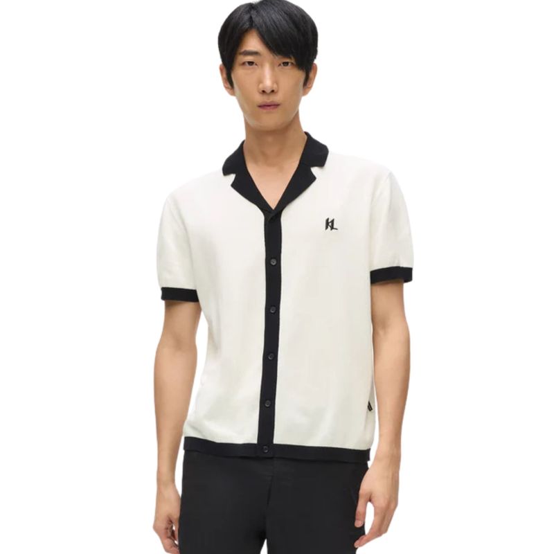 Muška majica Karl Lagerfeld Buttoned sslv resort polo