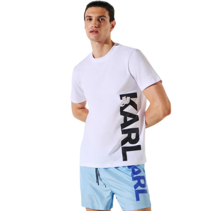 Muška majica Karl Lagerfeld Karl vertical logo t-shirt