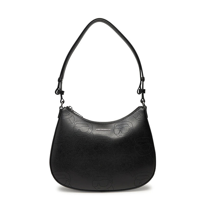 Ženska torba Karl Lagerfeld Ikon leather perf round shb