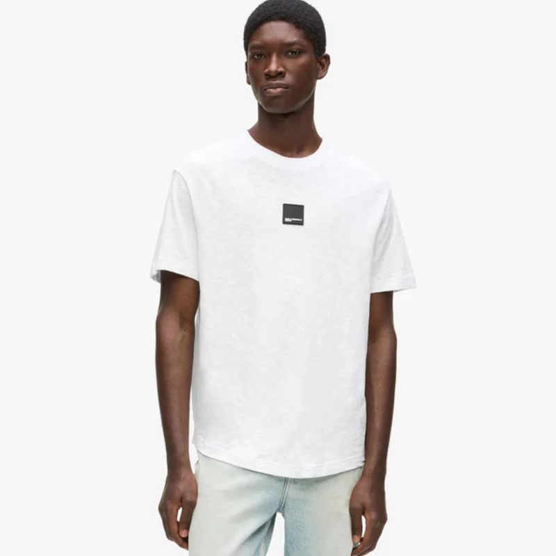 Muška majica Klj Reg curved hem slub tee