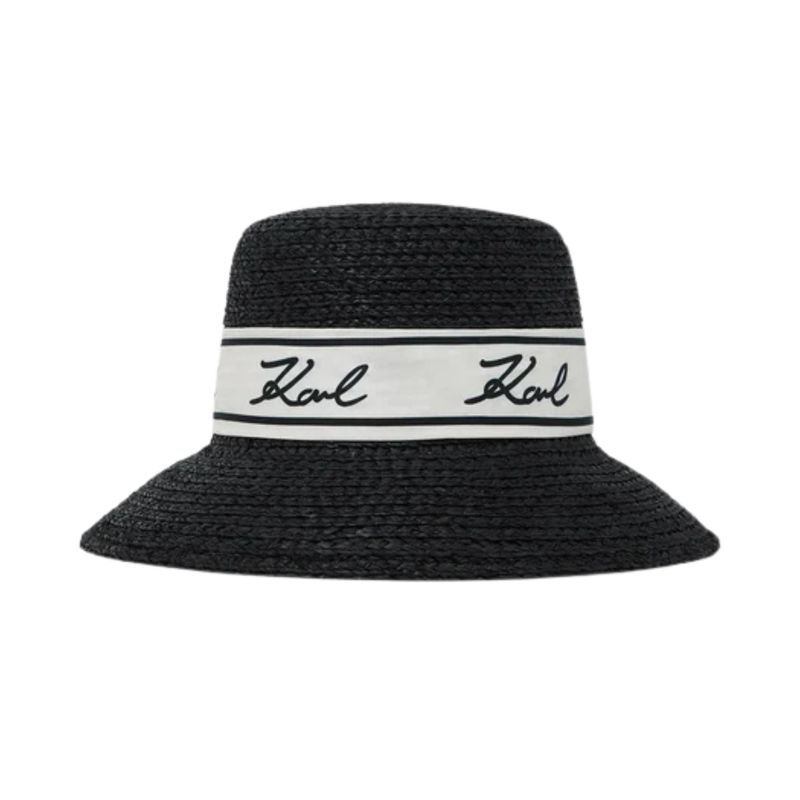 Ženska fedora Karl Lagerfeld K/signature raffia hat