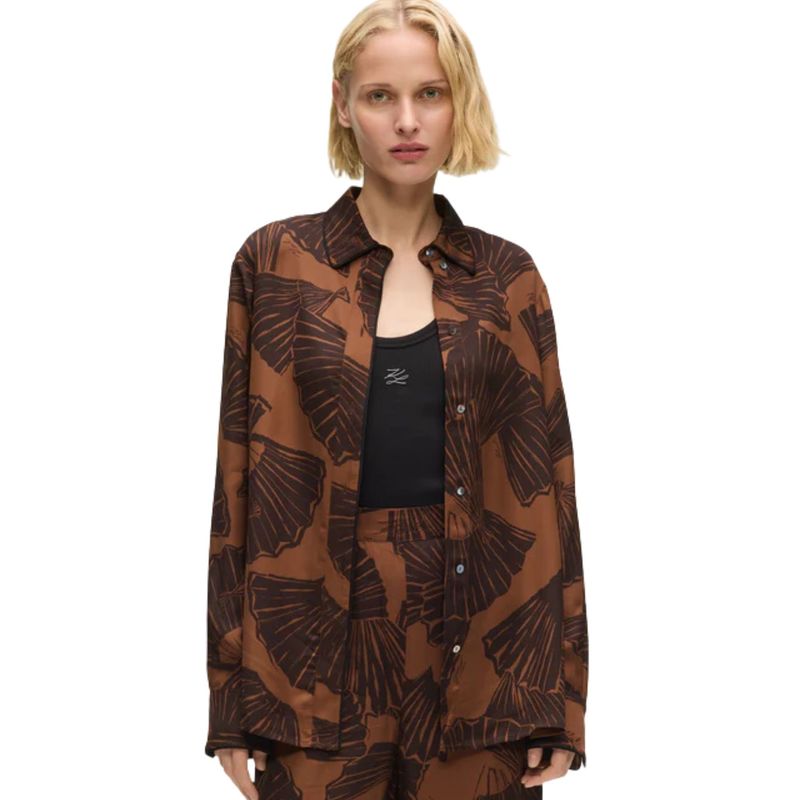 Ženska košulja Karl Lagerfeld Printed fluid blouse