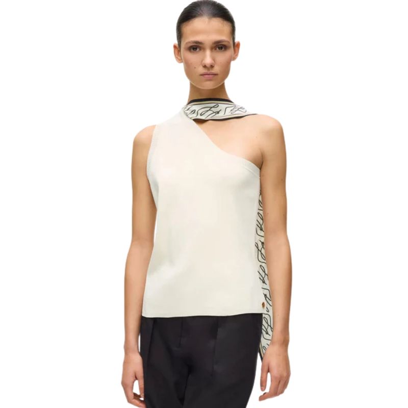 Ženska majica Karl Lagerfeld Scarf print detail knit top