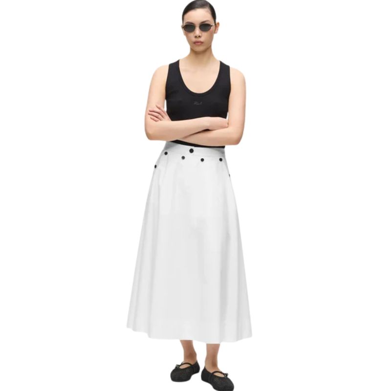 Ženska suknja Karl Lagerfeld Poplin skirt