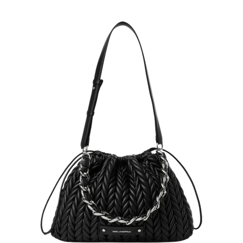 Ženska torba Karl Lagerfeld K/weave md drawstr shb chain