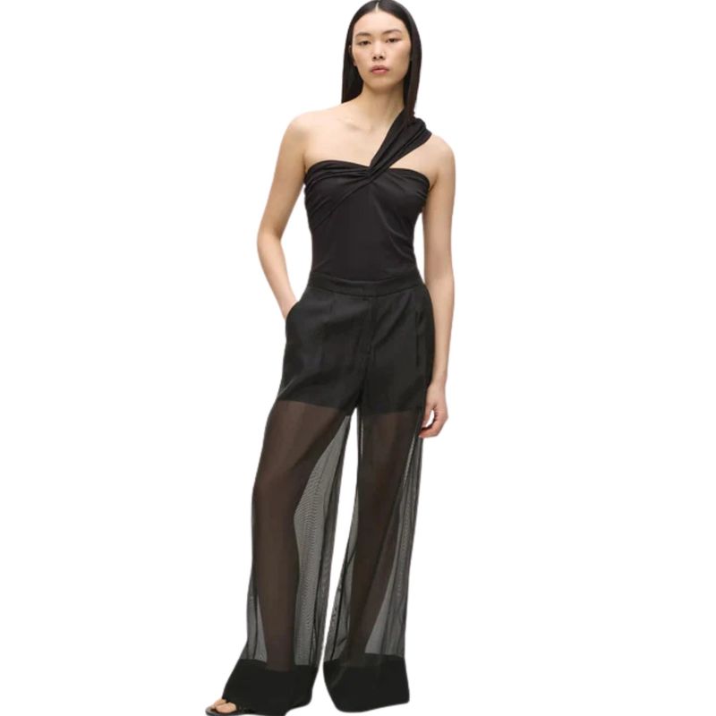 Ženske pantalone Karl Lagerfeld Organza fashion pants