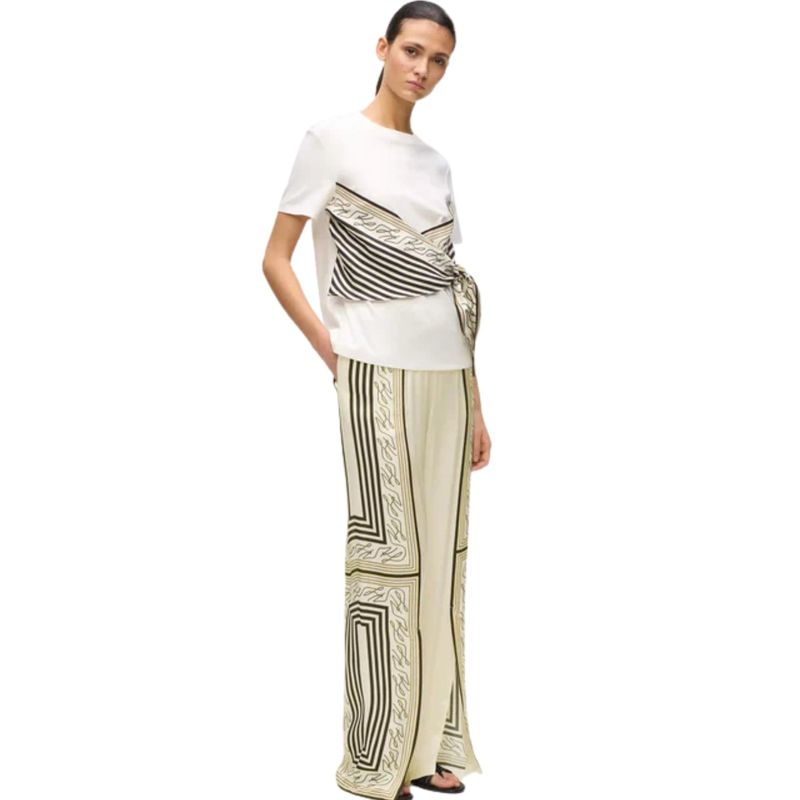Ženske pantalone Karl Lagerfeld Scarf print pj pants