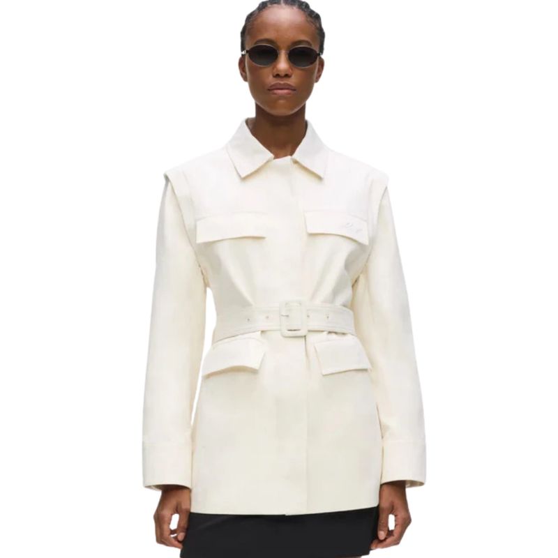 Ženski kaput Karl Lagerfeld Transformer twill outerwear