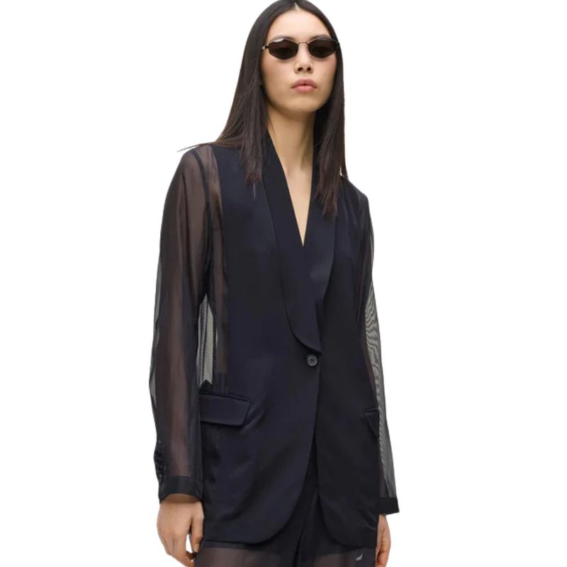 Ženski sako Karl Lagerfeld Organza fashion blazer