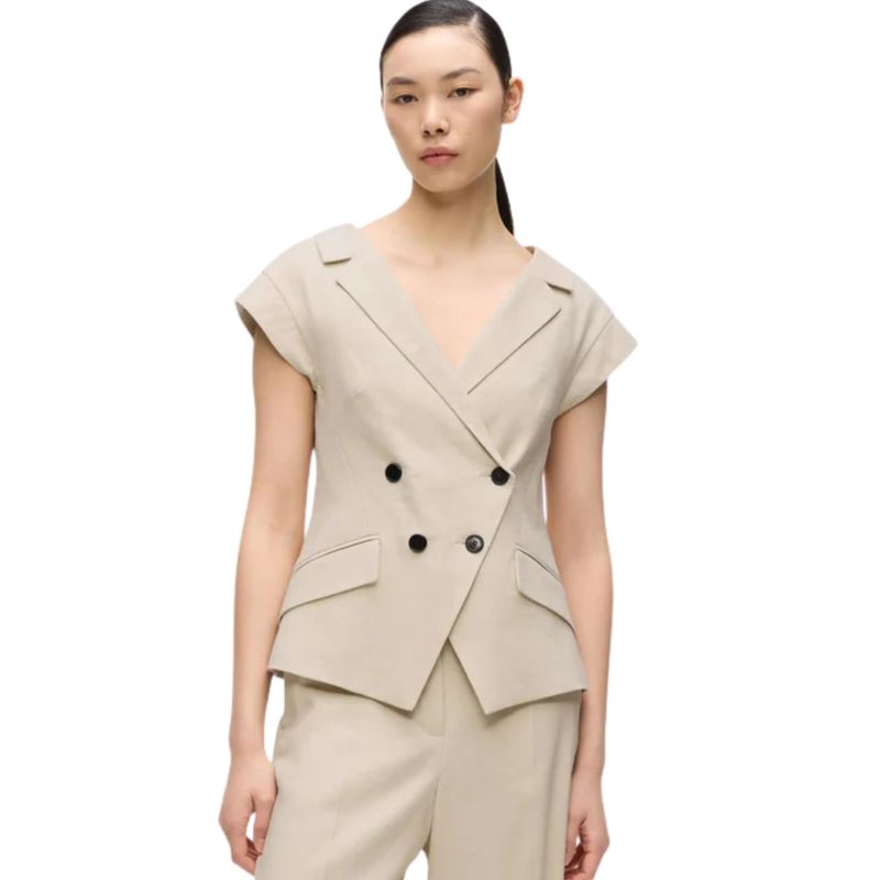 Ženski sako Karl Lagerfeld Short sleeve melange jacket