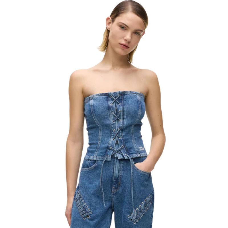 Ženski top Klj Tie bustier
