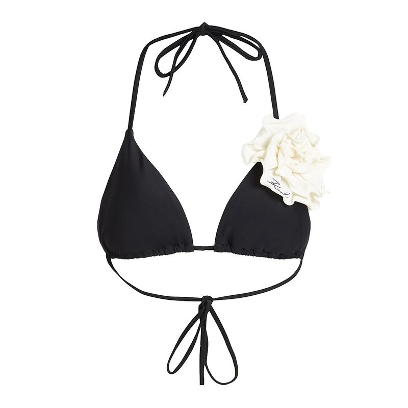 Ženski kupaći gornji deo Karl Lagerfeld Dna flower triangle top