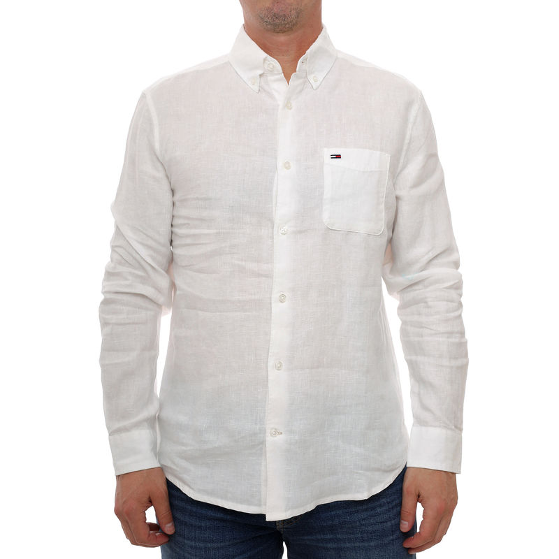 Muška košulja Tommy Hilfiger Tjm reg linen shirt