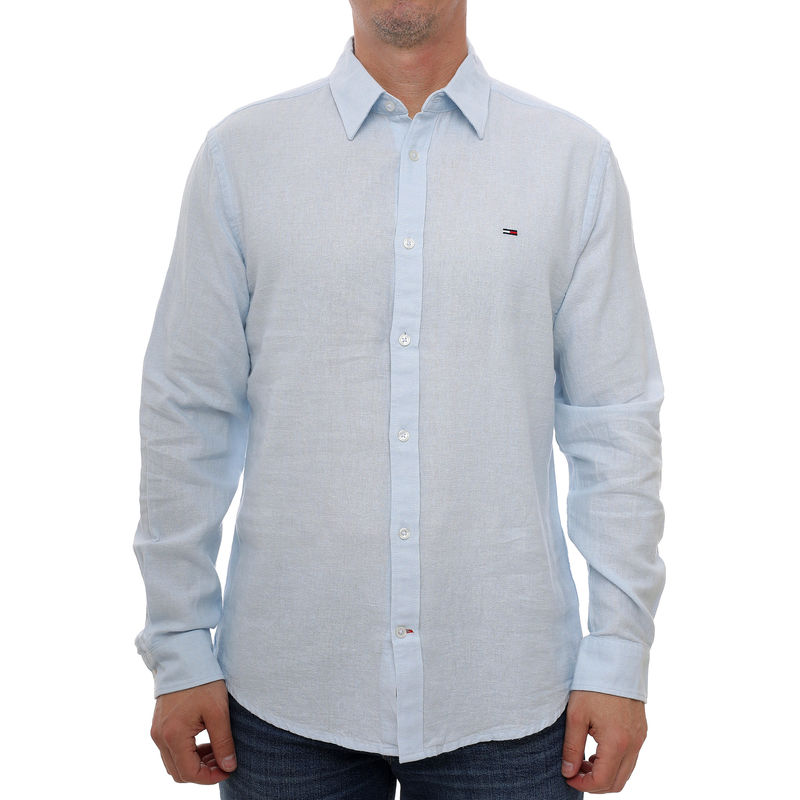 Tommy Hilfiger Tjm reg linen blend shirt ext