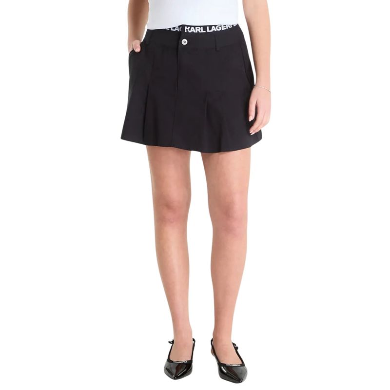 Ženska suknja Klj Pleated logo skirt