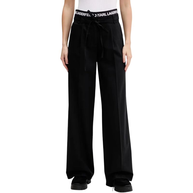 Ženske pantalone Klj Pleated logo pant