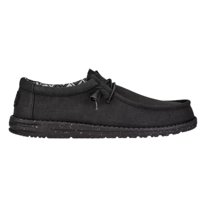 Muške patike Hey Dude Wally stretch canvas blk/blk