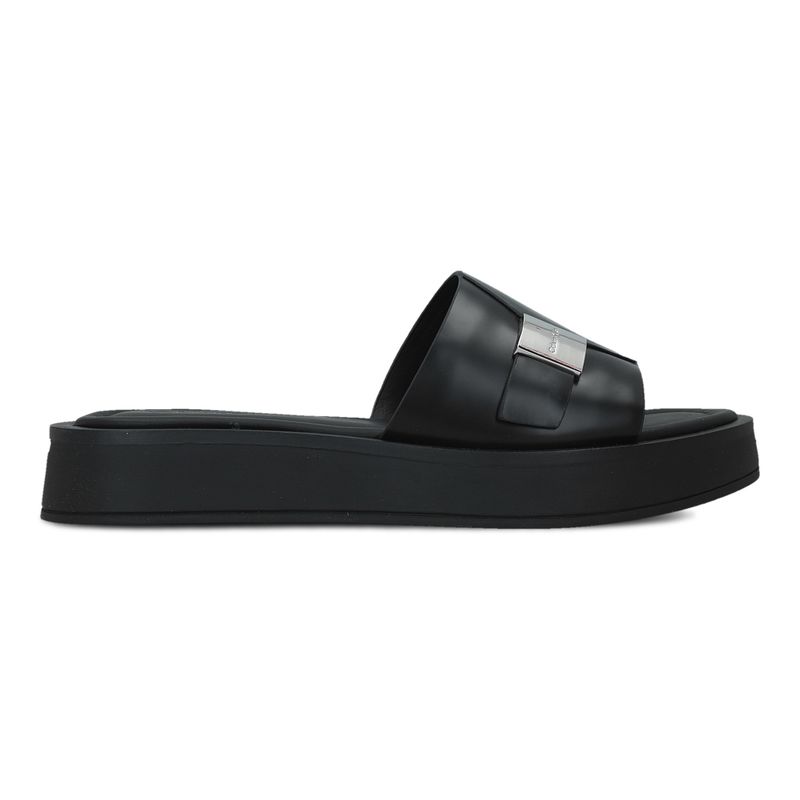 Ženske papuče Calvin Klein Flatform slide w/ck hw - lth