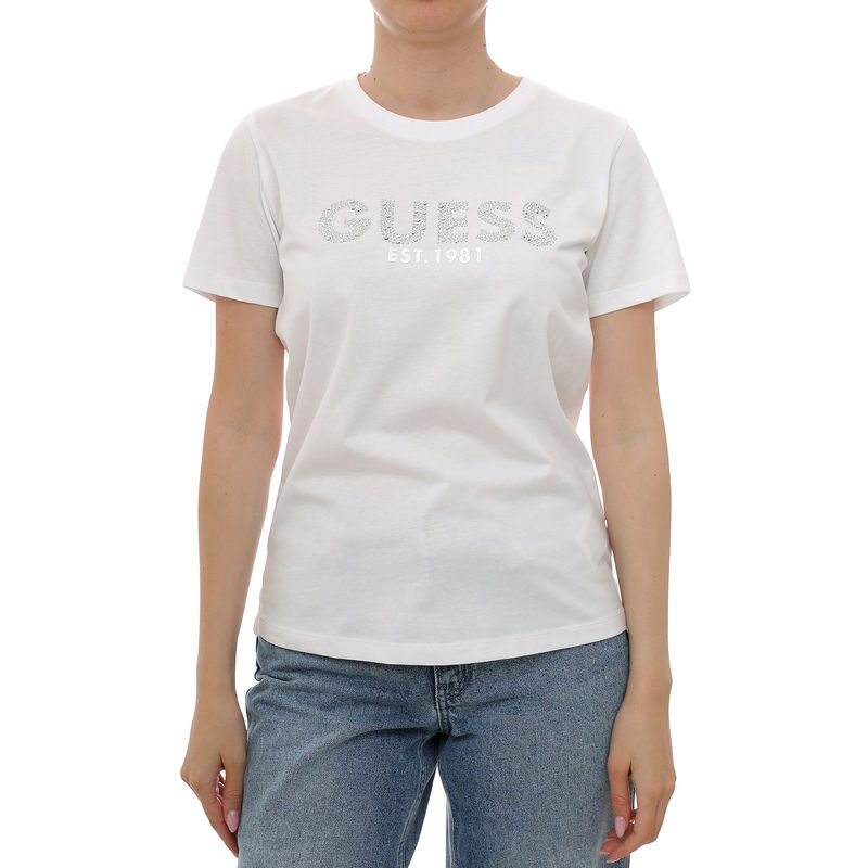 Ženska majica Guess Ss cn guess studs script tee