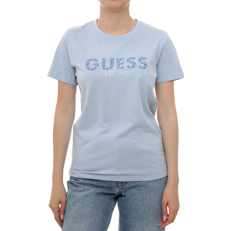 Ženska majica Guess Ss cn guess studs script tee