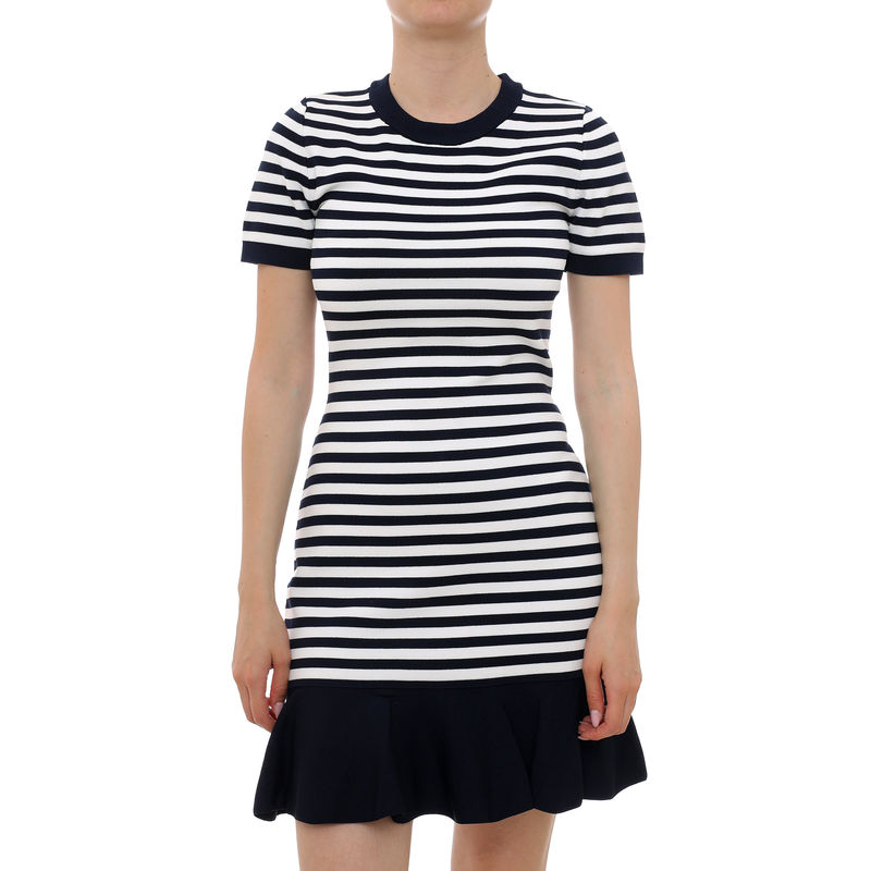 Ženska haljina Michael Kors Stripe flare mini drs