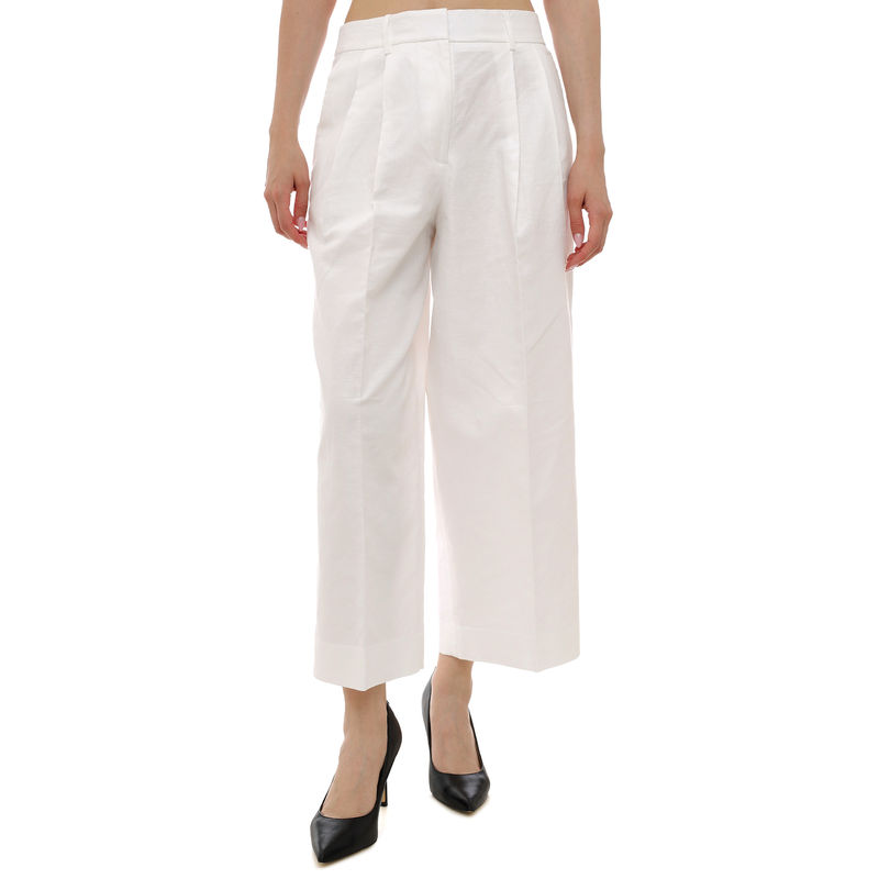 Ženske pantalone Michael Kors Pleated wide leg pant
