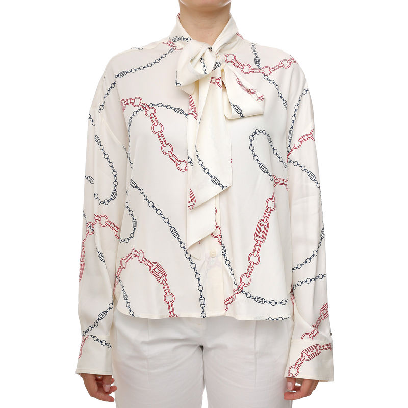 Ženska košulja Tommy Hilfiger fluid viscose bow ls blouse