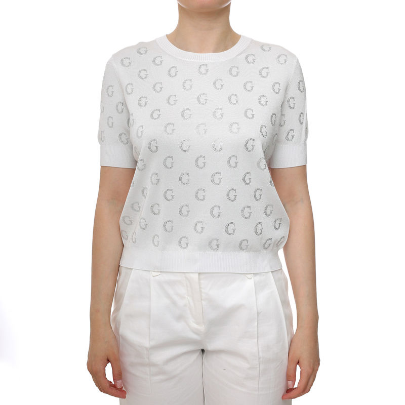 Ženska majica Guess jasmine g cn ss boxy swtr