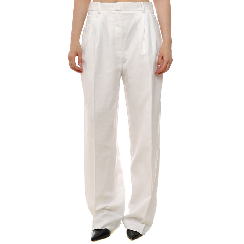 Ženske pantalone Tommy Hilfiger linen mix rlxd straight pants