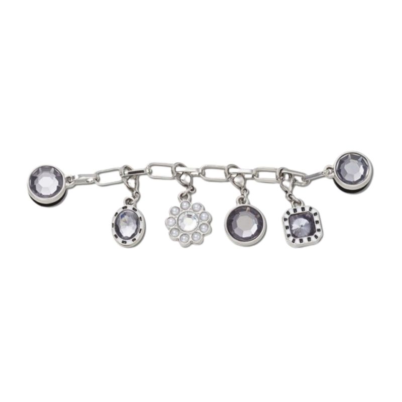 Bedž Crocs Silver adjustable charm chain