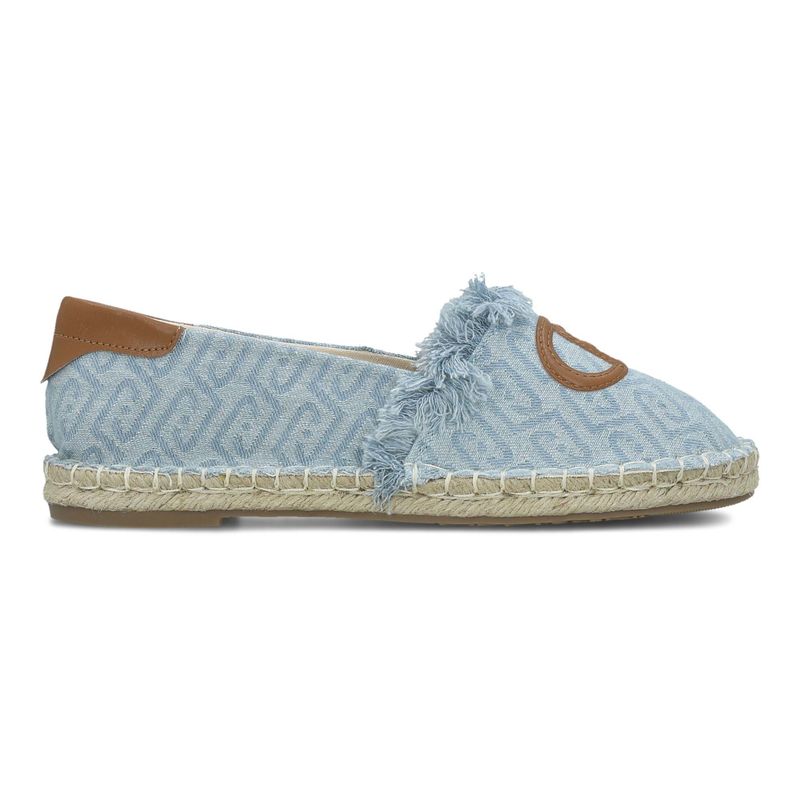 Ženske špagerice Liu Jo Capri 01 - slip on monogram denim light blue
