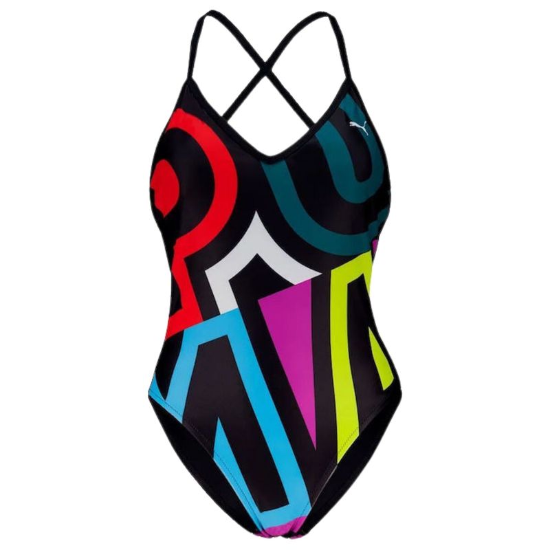 Ženski kupaći kostim Puma Swim women placed print swimsuit 1p