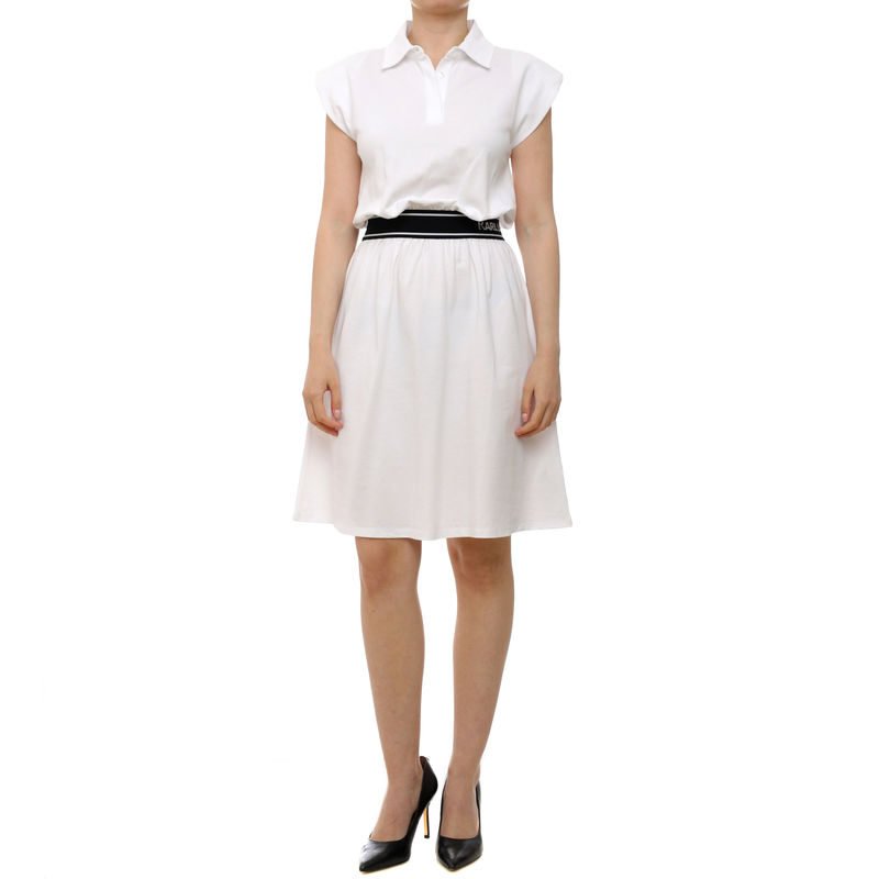 Ženska haljina Karl Lagerfeld jersey polo dress